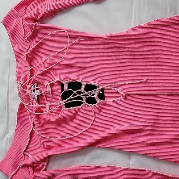 Fashion Nova dress size medium pink and light pink - Picture 2 of 3